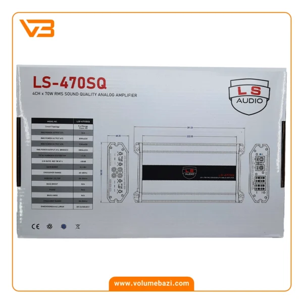 آمپلی فایر 4 کانال ال اس آدیو مدل LS-470SQ_5