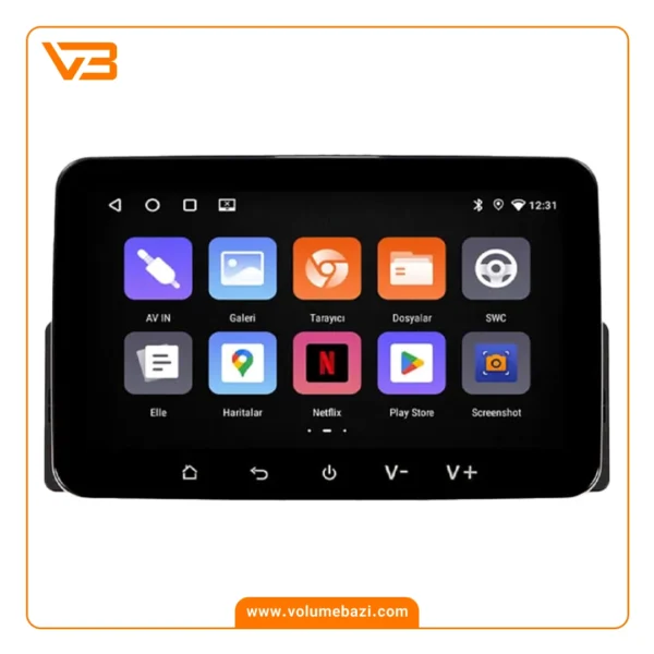 مانیتور خودرو فابریکی سهند سایز 7 اینچ_1