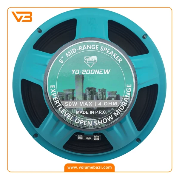 میدرنج 8 اینچ خودرو کیو اس مدل YD-200NEW G (بولت فلزی)_1