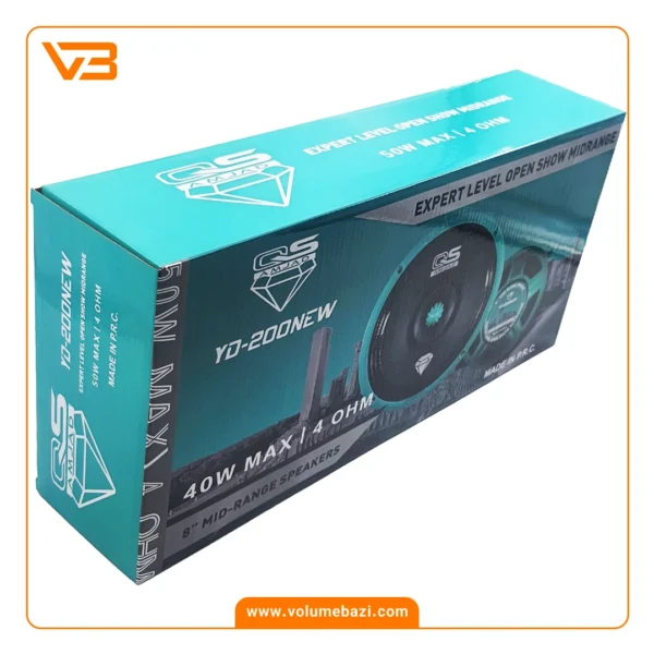 میدرنج 8 اینچ خودرو کیو اس مدل YD-200NEW G (بولت فلزی)_3