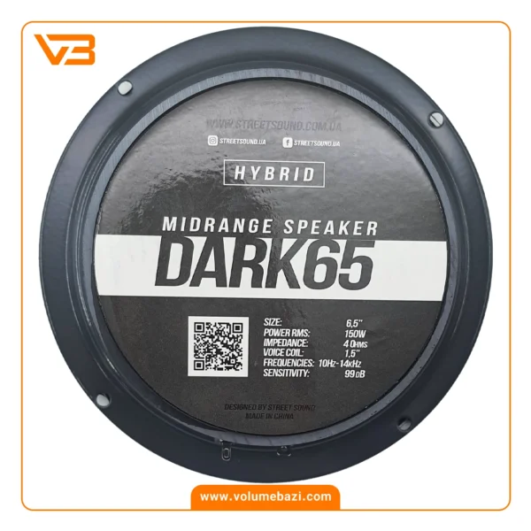 میدرنج 6.5 اینچ استریت ساند مدل DARK 65_1