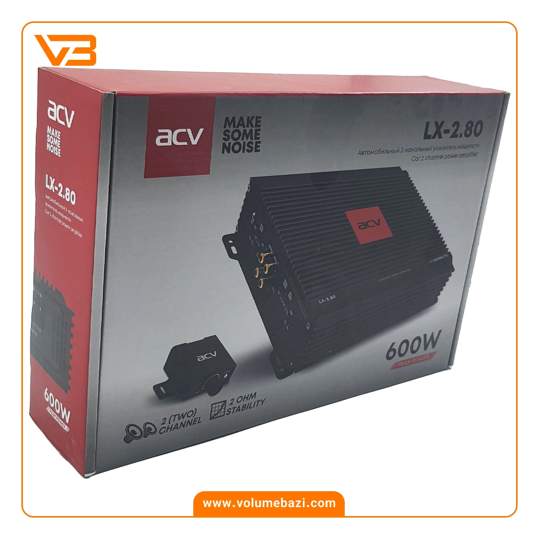 آمپلی فایر 2 کانال ای سی وی مدل LX-2.80 5 آمپلی فایر 2 کانال ای سی وی مدل LX-2.80_4