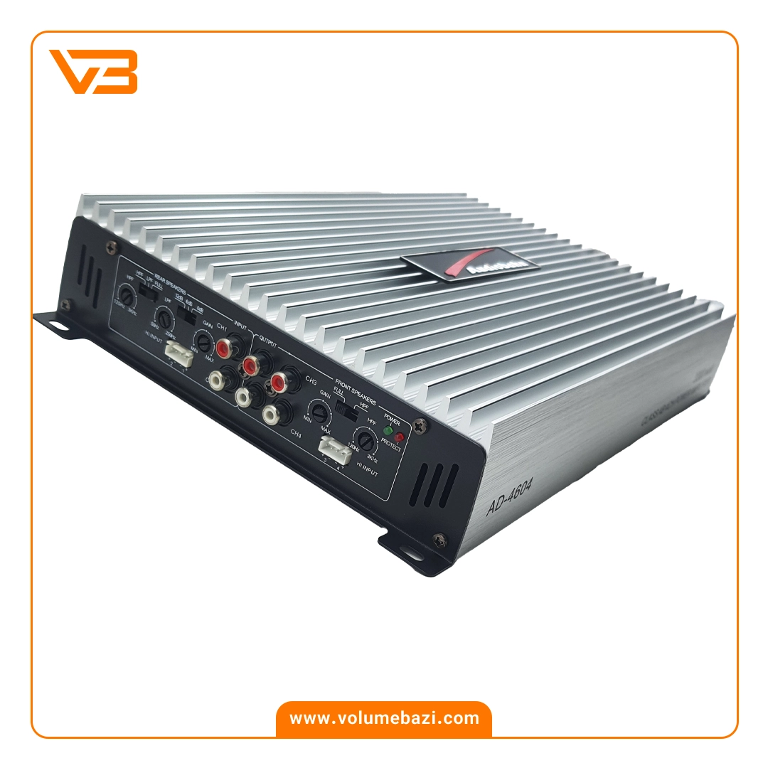 آمپلی فایر 4 کانال آدیو بان مدل AD-4604 2 آمپلی فایر 4 کانال آدیو بان مدل AD-4604_1