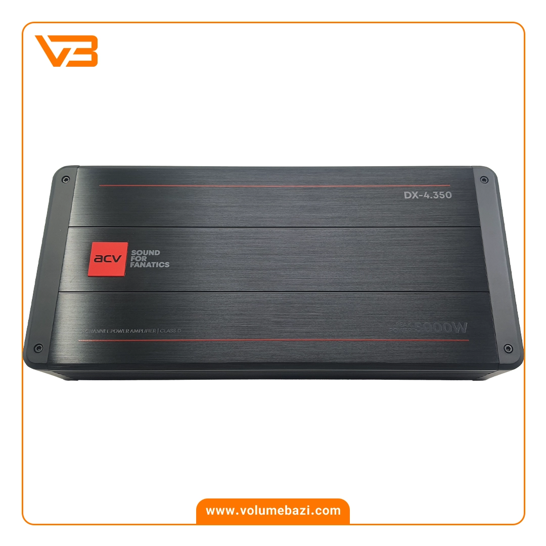 آمپلی فایر 4 کانال ای سی وی مدل DX-4.350 1 آمپلی فایر 4 کانال ای سی وی مدل DX-4.350
