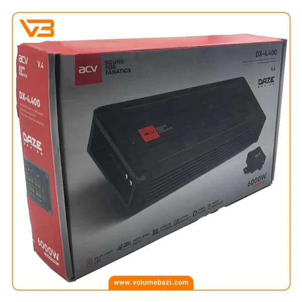 آمپلی فایر 4 کانال ای سی وی مدل DX-4.400_4