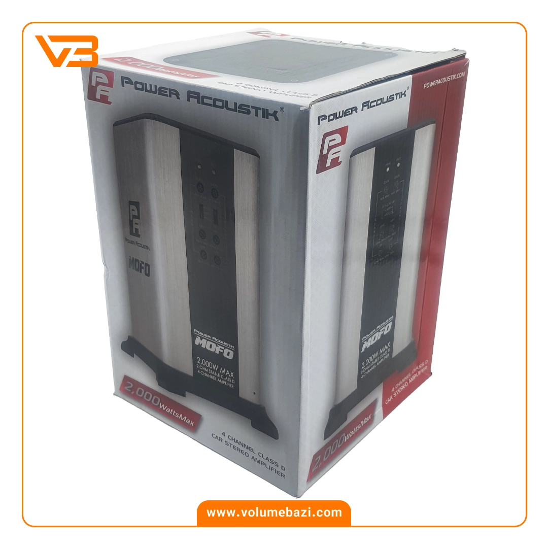 آمپلی فایر 4 کانال پاور اکوستیک مدل MOFO4-2KD 3 آمپلی فایر 4 کانال پاور اکوستیک مدل MOFO4-2KD_2