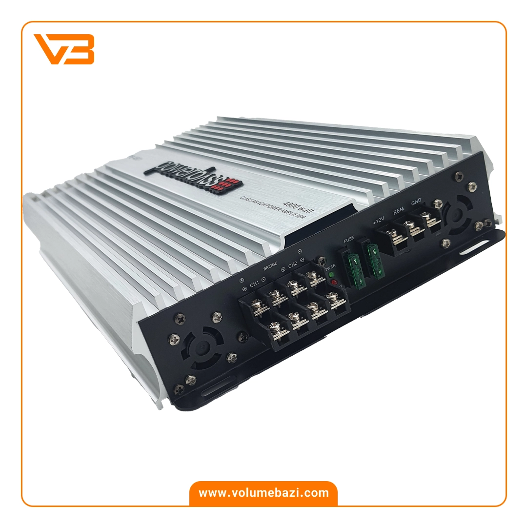 آمپلی فایر 4 کانال پاور بیس مدل PB-4801 3 آمپلی فایر 4 کانال پاور بیس مدل PB-4801_2