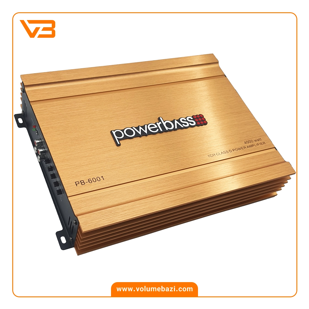 آمپلی فایر مونو 1 کانال پاور بیس مدل PB-6001 1 آمپلی فایر مونو 1 کانال پاور بیس مدل PB-6001
