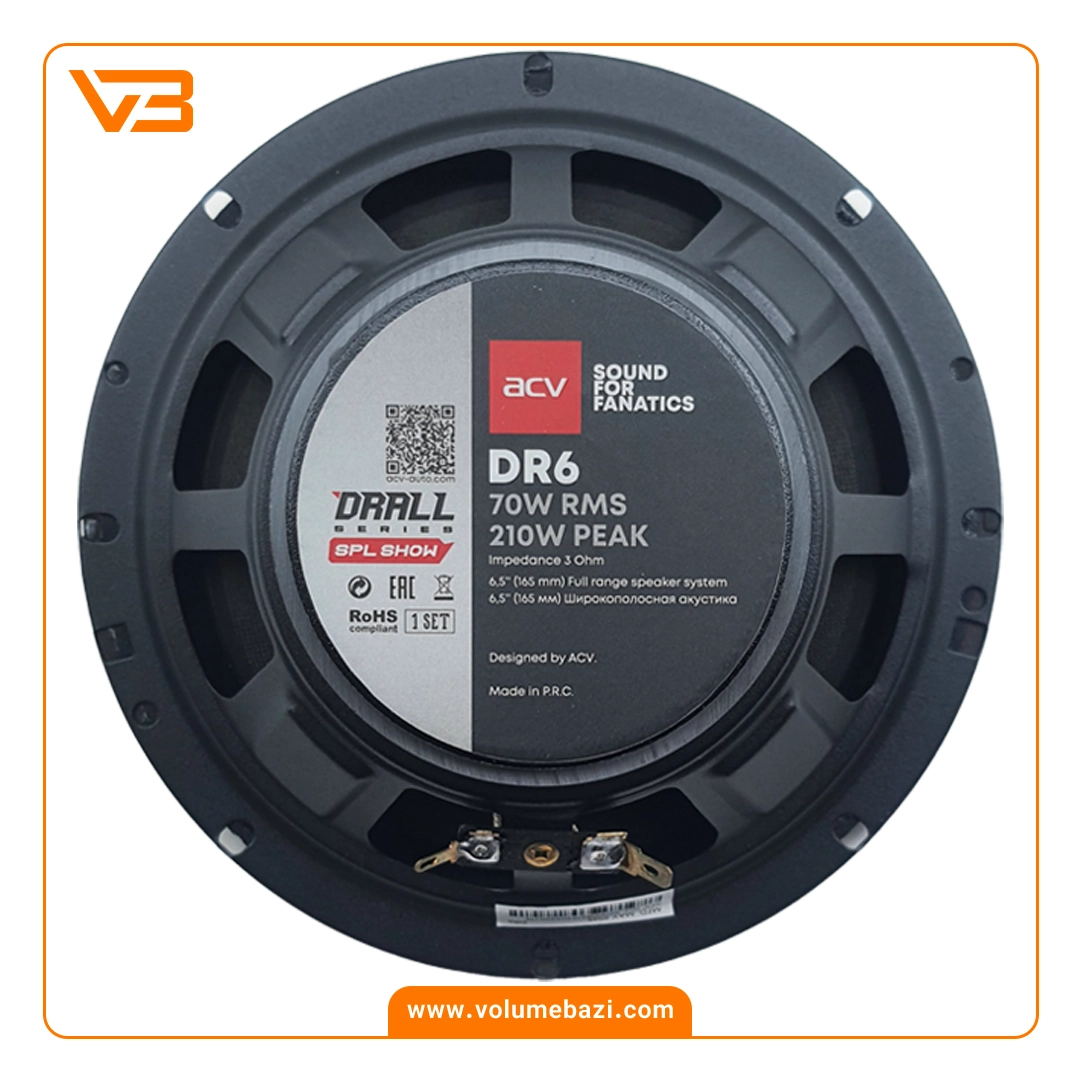 فول رنج 6.5 اینچ ای سی وی مدل DRALL DR6 3 فول رنج 6.5 اینچ ای سی وی مدل DRALL DR6_2