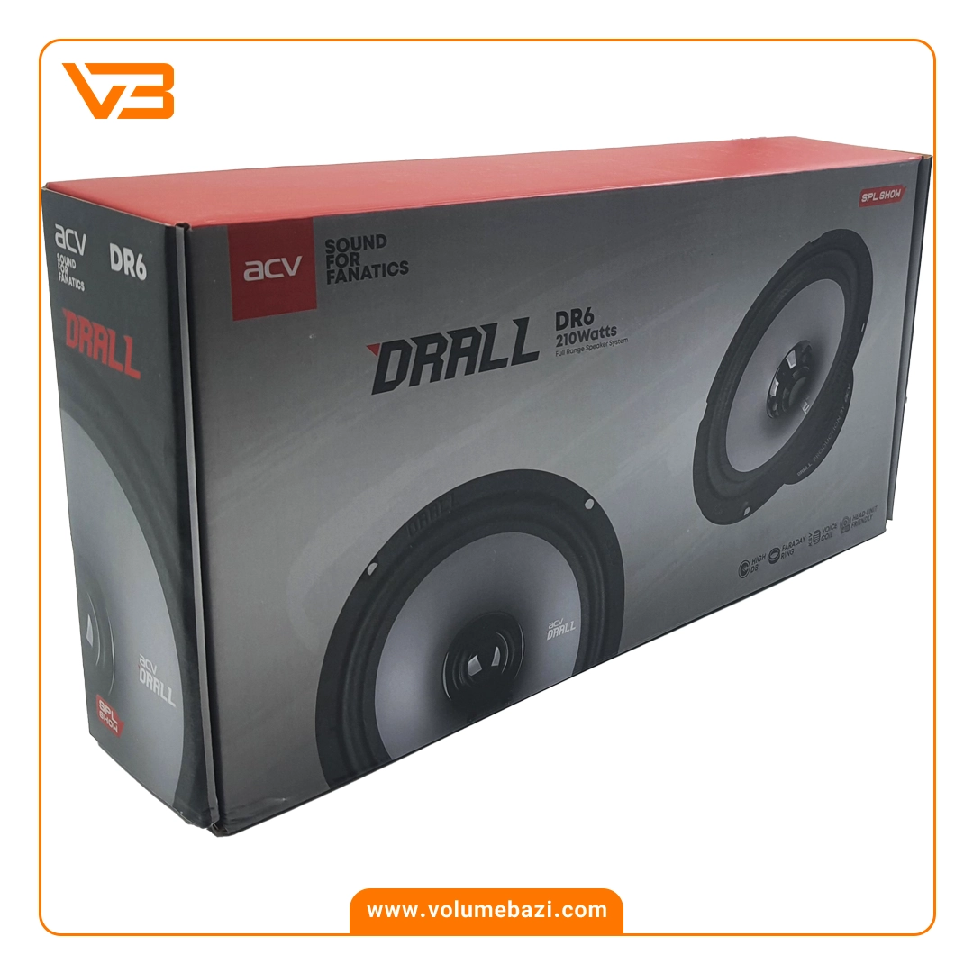 فول رنج 6.5 اینچ ای سی وی مدل DRALL DR6 5 فول رنج 6.5 اینچ ای سی وی مدل DRALL DR6_4