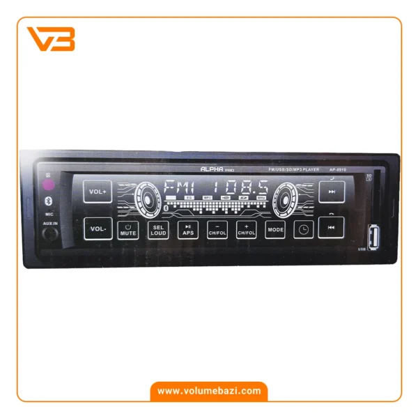 پخش کننده خودرو آلفا پرو مدل AP-8910 (صفحه نمایش لمسی)