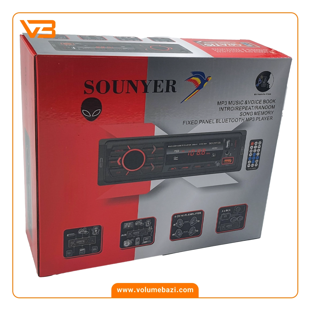 پخش کننده خودرو سونیر مدل SYR-1901 4 پخش کننده خودرو سونیر مدل SYR-1901_3