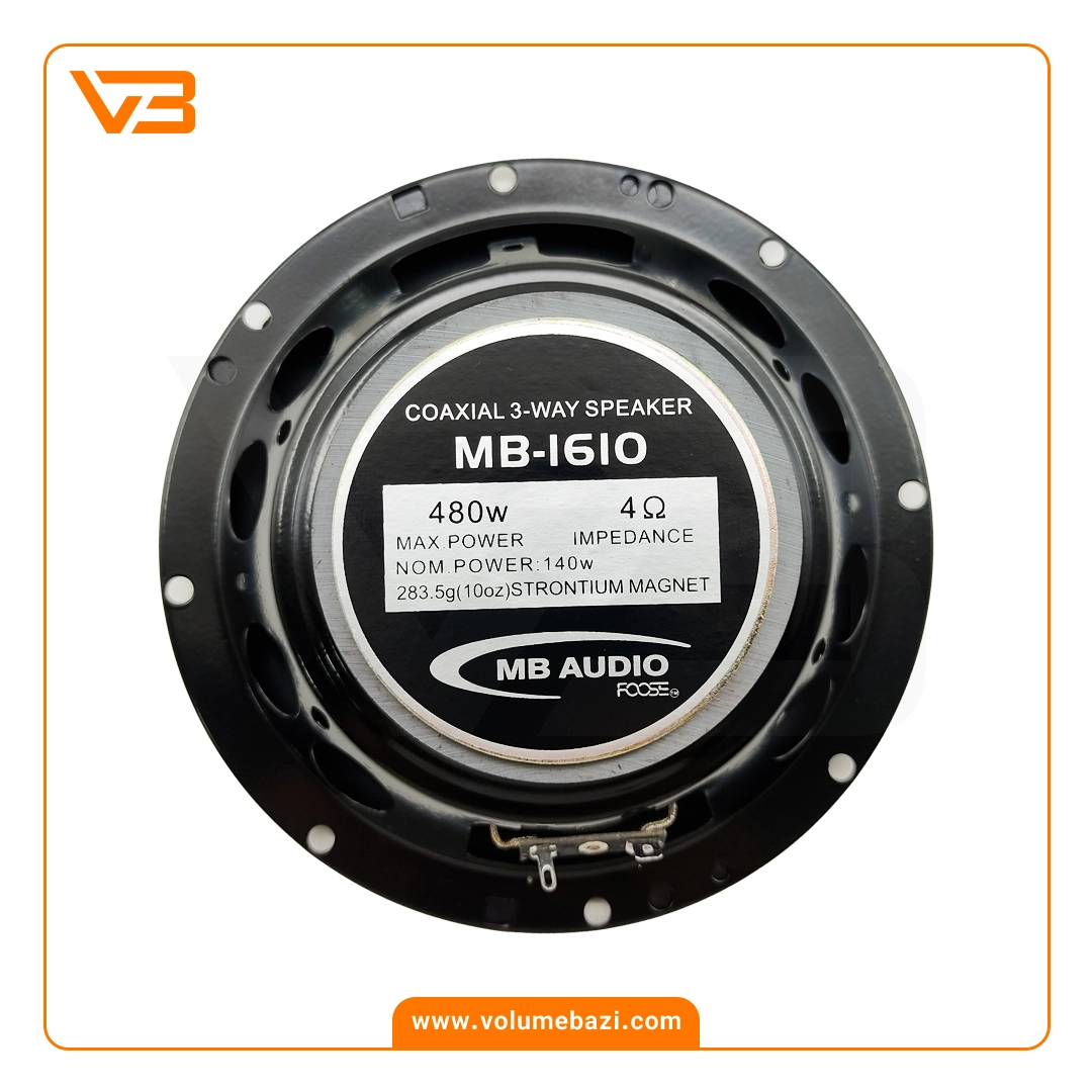 اسپیکر خودرو ام بی آدیو مدل MB 1610 3 اسپیکر خودرو ام بی آدیو مدل MB 1610_3