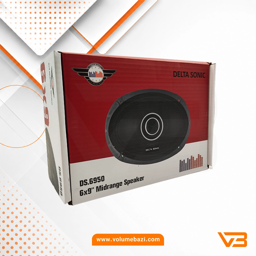 فول رنج بیضی دلتاسونیک مدل DS.6950 سایز 6x9 اینچ - دو عددی 2 فول رنج بیضی دلتاسونیک مدل DS.6950