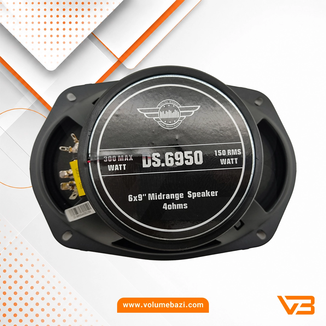 فول رنج بیضی دلتاسونیک مدل DS.6950 سایز 6x9 اینچ - دو عددی 6 فول رنج بیضی دلتاسونیک مدل DS.6950