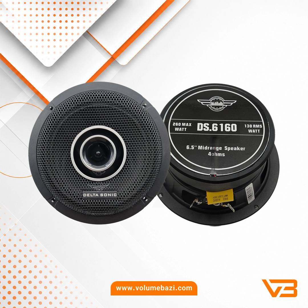 فول رنج دلتاسونیک مدل DS.6160 سایز 6.5 اینچ - دو عددی 1 فول رنج دلتاسونیک مدل DS.6160