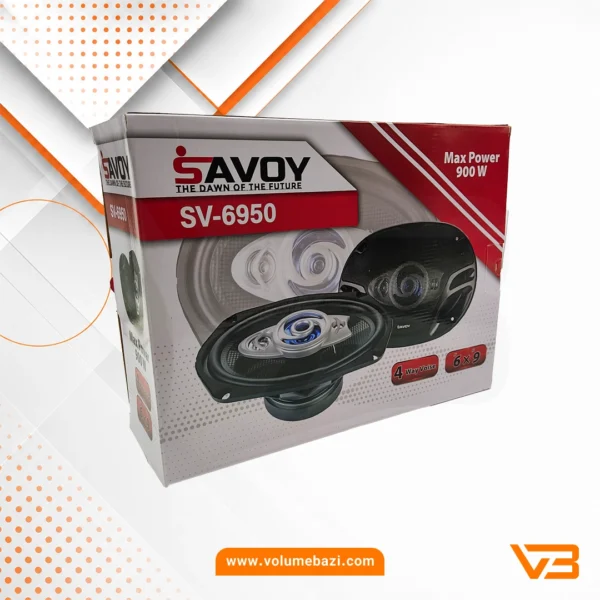 اسپیکر خودرو ساووی مدل SV-6950 سایز 9×6 اینچ – بسته دو عددی