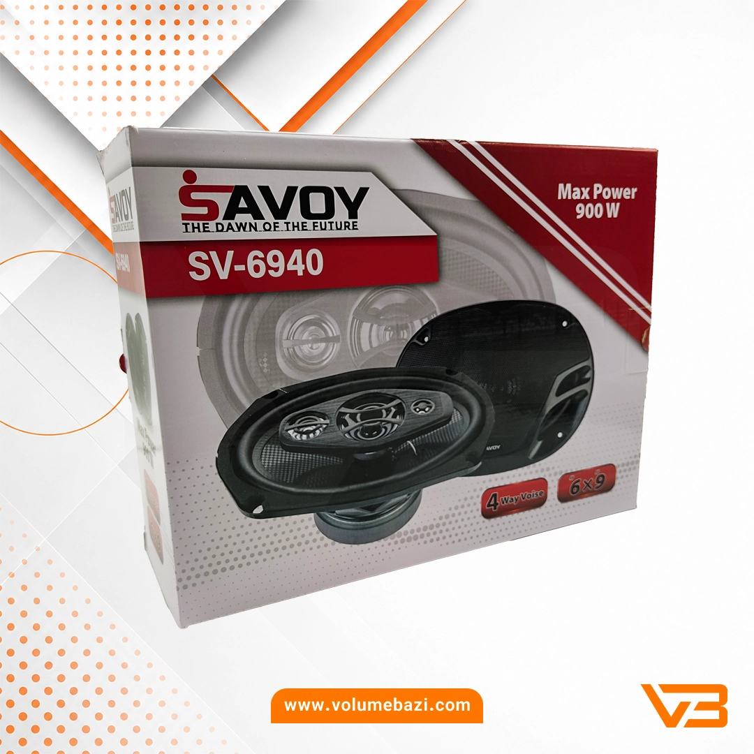 اسپیکر خودرو ساووی مدل SV-6940 سایز 9x6 اینچ - بسته دو عددی 2 اسپیکر خودرو ساووی مدل SV-6940