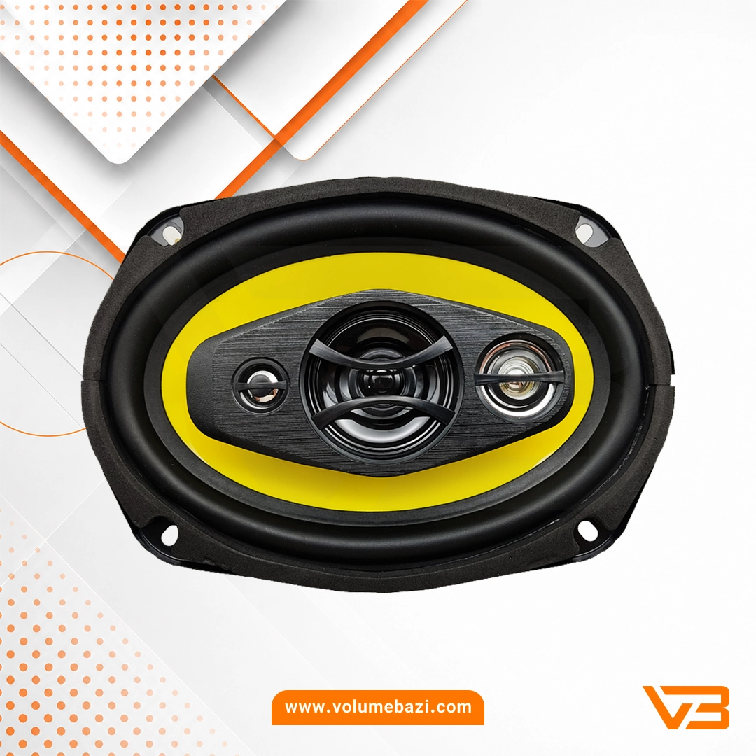 اسپیکر خودرو ساووی مدل SV-6980 سایز 9x6 اینچ - بسته دو عددی 3 اسپیکر خودرو ساووی مدل SV-6980