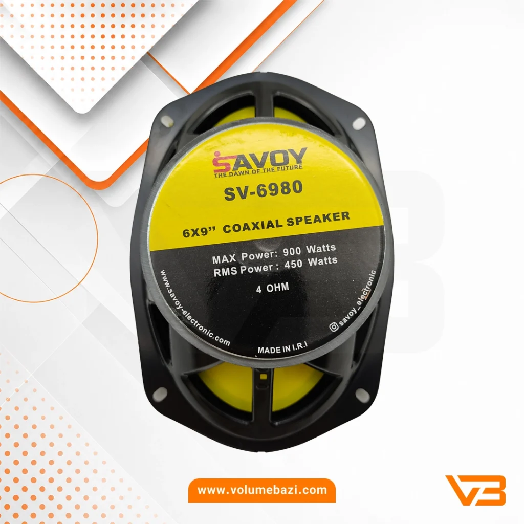 اسپیکر خودرو ساووی مدل SV-6980 سایز 9x6 اینچ - بسته دو عددی 8 اسپیکر خودرو ساووی مدل SV-6980