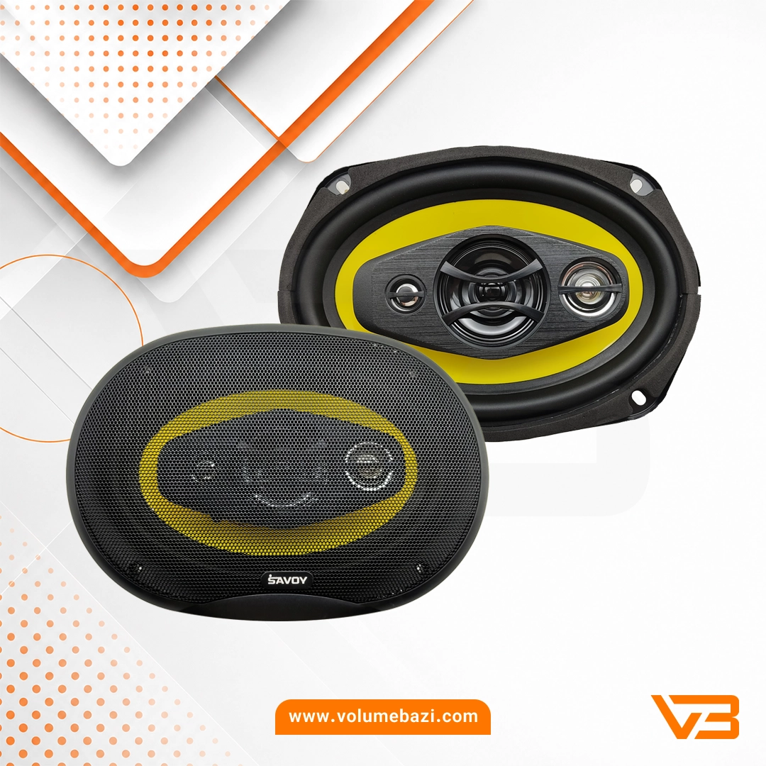 اسپیکر خودرو ساووی مدل SV-6980 سایز 9x6 اینچ - بسته دو عددی 1 اسپیکر خودرو ساووی مدل SV-6980